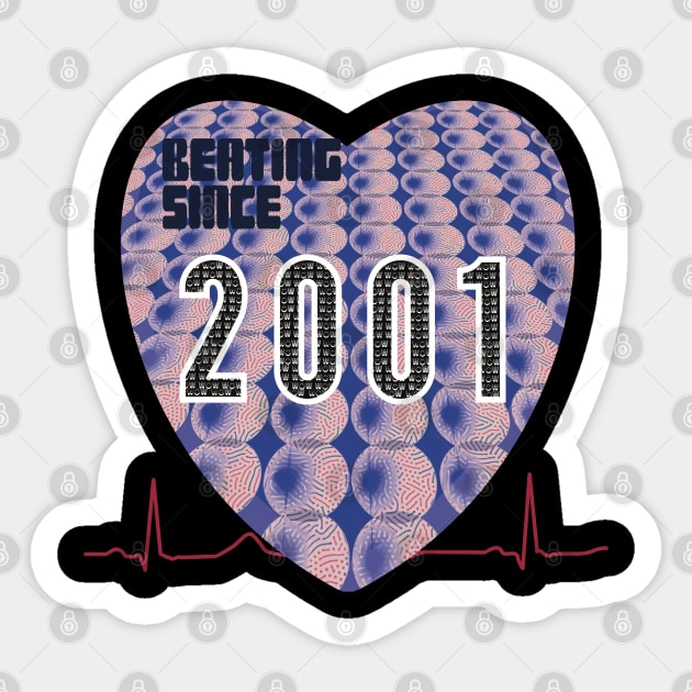 2001 Beating Since Sticker by KateVanFloof